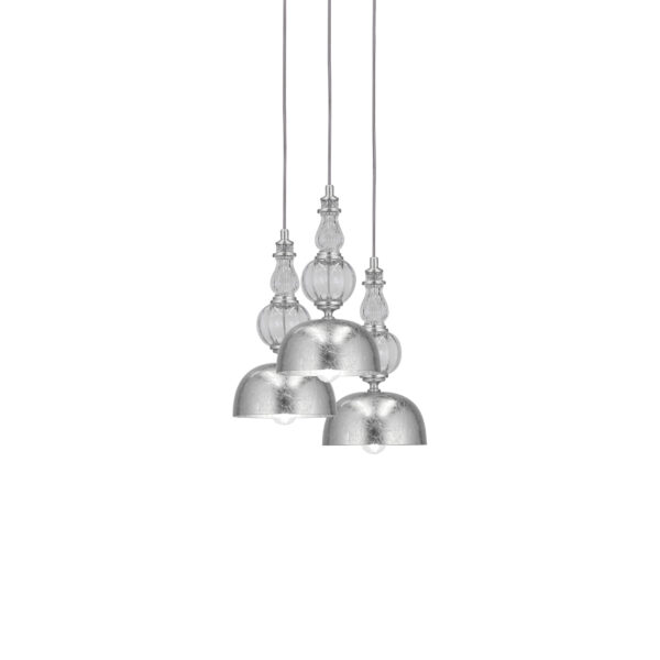 116 SPL 3 silver leaf crystal view1 Roza GrandoLuce
