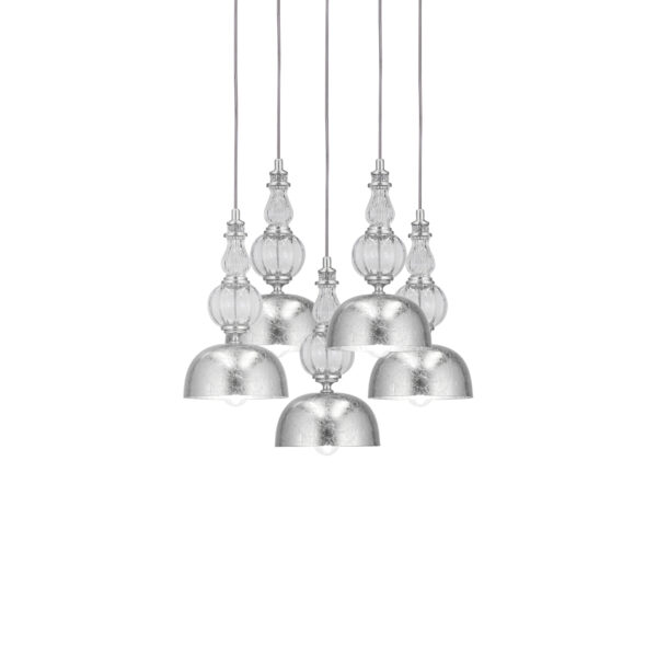 116 SPL 5 silver leaf crystal view1 Roza GrandoLuce