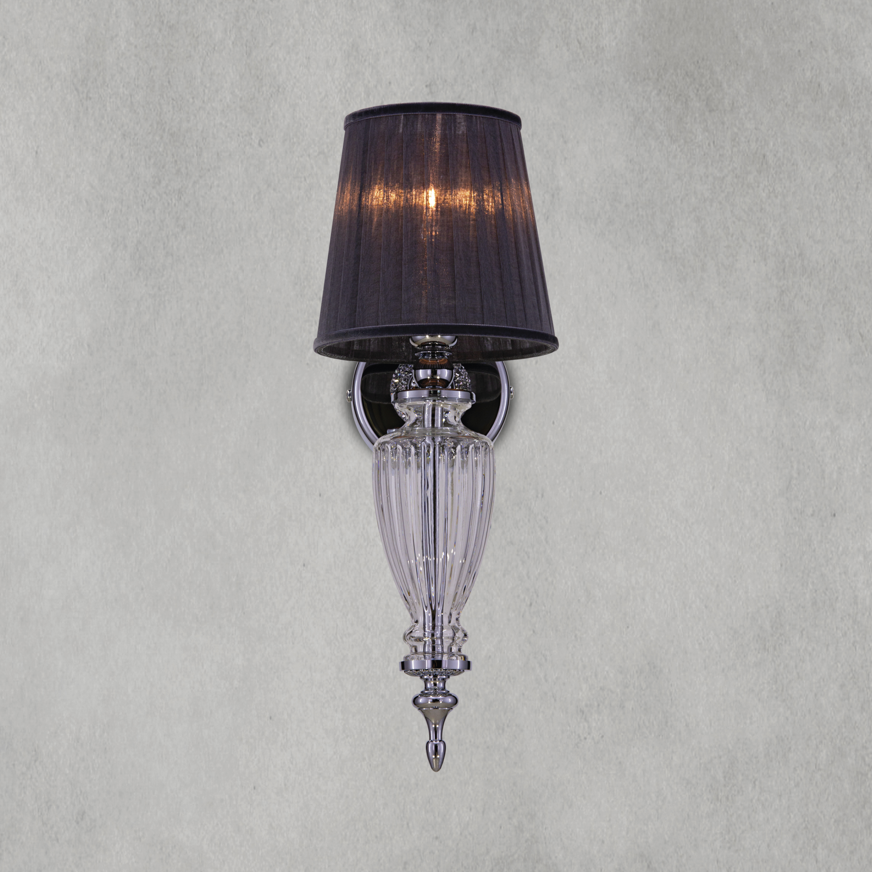 101_AP_1_chrome_crystal_organdy_graphite_shade_view1 101 AP 1 chrome crystal organdy graphite shade view1